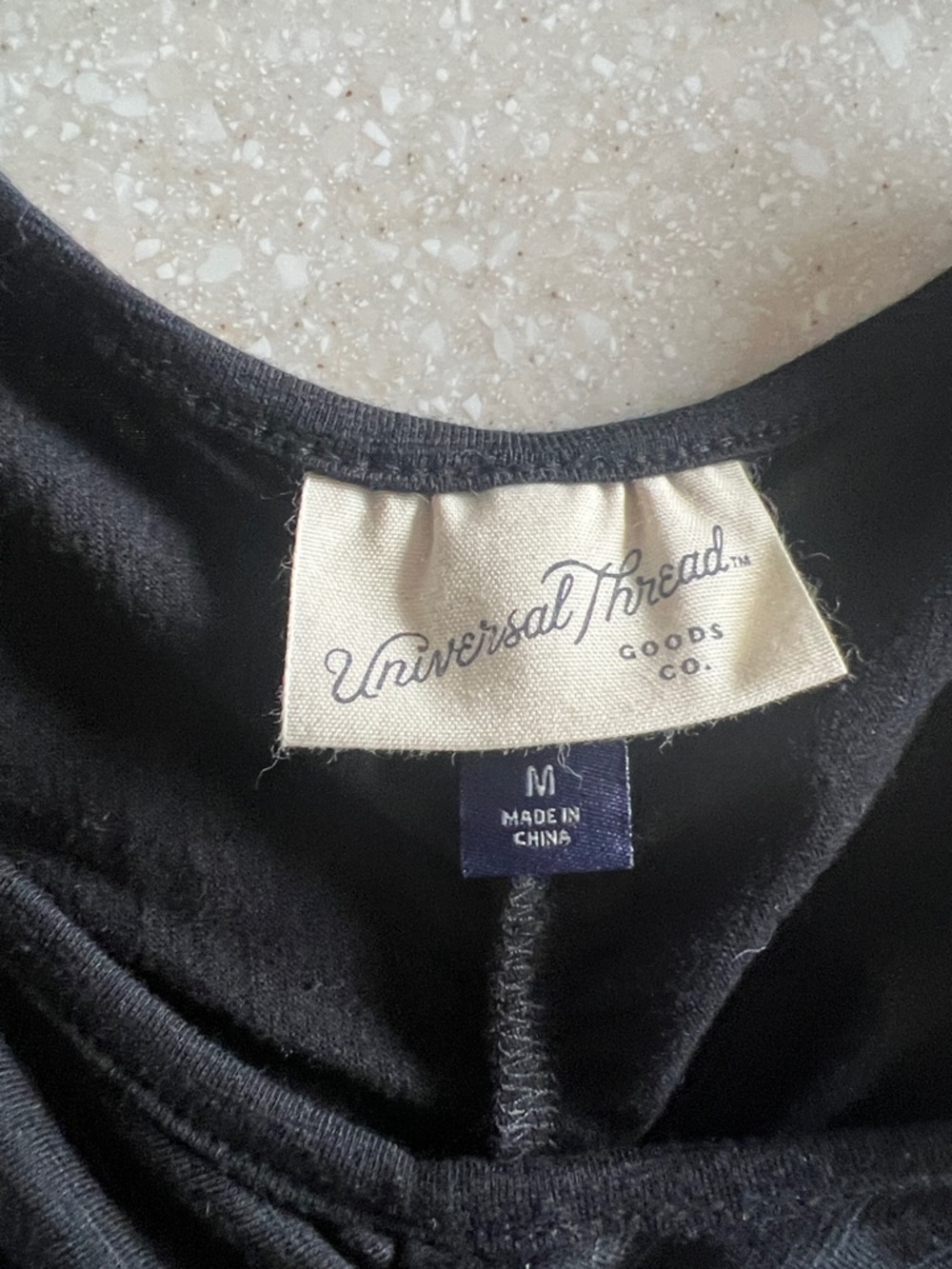 Universal Thread Black Ruched Front Tank Top - Picture 2 of 5